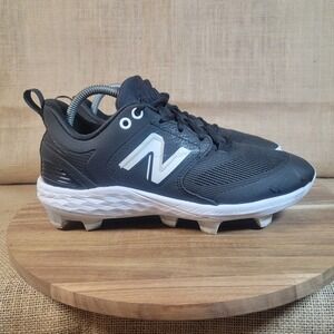 New Balance X 3000 V6 Molded Cleats Mens Size 8 Baseball Shoes Black & White